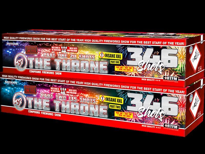 Jetzt The Throne 346-Schuss-Feuerwerkverbund (Double Compound - Stahlkäfig) ab 337.49€ bestellen