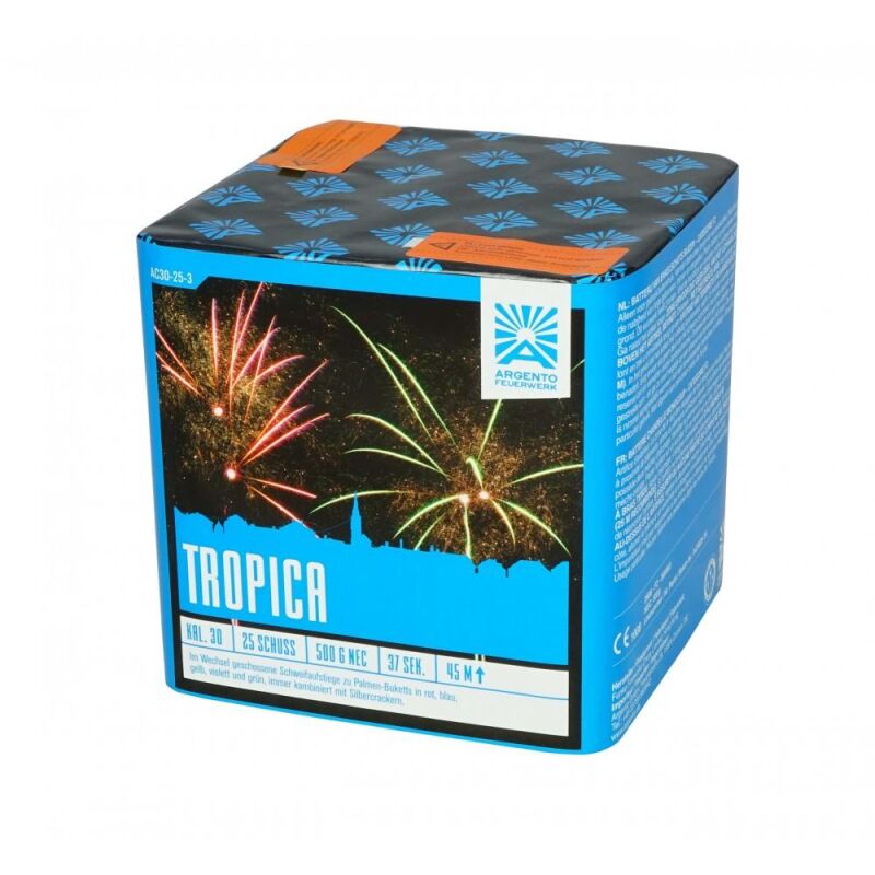 Jetzt Tropica 25-Schuss-Feuerwerk-Batterie ab 26.24€ bestellen