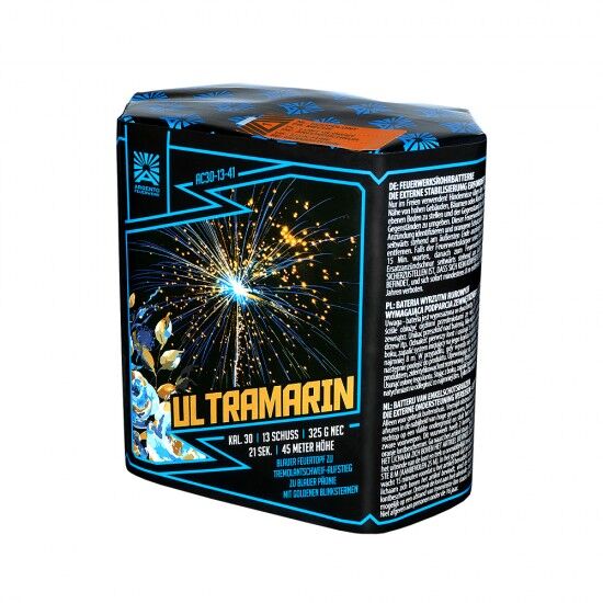 Jetzt Ultramarin 13-Schuss-Feuerwerk-Batterie ab 22.49€ bestellen