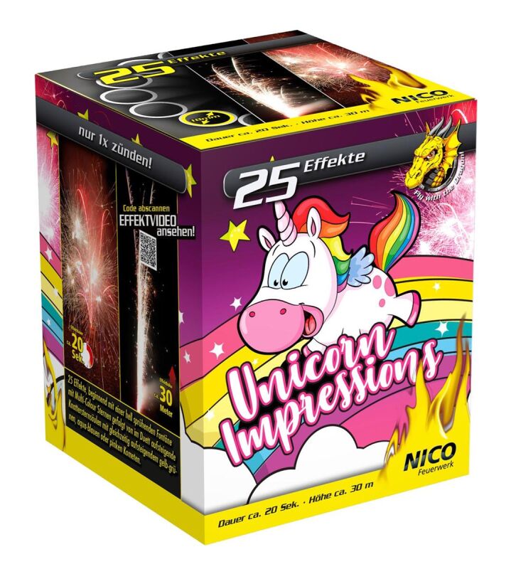 Jetzt Unicorn Impressions 25-Schuss-Feuerwerks-Batterie ab 5.24€ bestellen