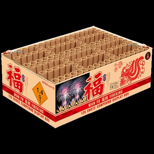 Jetzt Wan Fu Fireking 126-Schuss-Feuerwerkverbund ab 104.99€ bestellen
