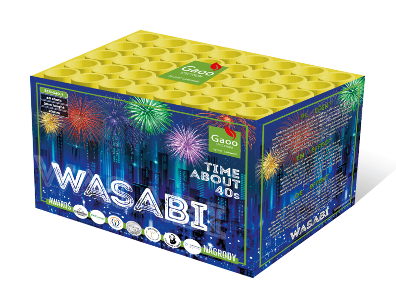 Jetzt Wasabi 40-Schuss-Feuerwerk-Batterie ab 29.24€ bestellen