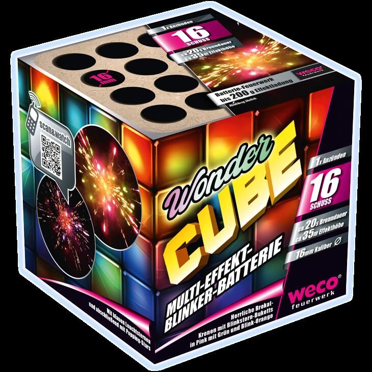 Jetzt Wonder Cube 16-Schuss-Feuerwerk-Batterie ab 5.24€ bestellen