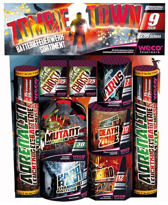 Jetzt Zombie Town 9-teiliges-Batterien-Sortiment ab 26.24€ bestellen