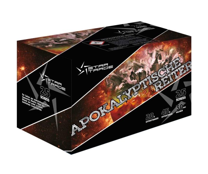 Jetzt Apokalyptische Reiter 25-Schuss-Feuerwerk-Batterie ab 29.99€ bestellen