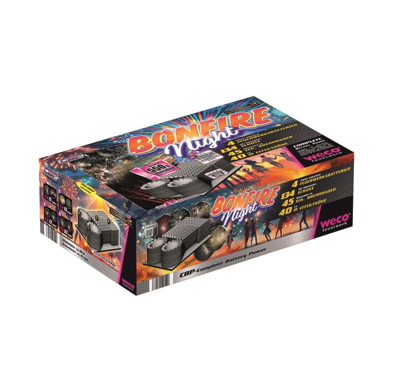 Jetzt Bonfire Night 134-Schuss-Feuerwerkverbund ab 84.99€ bestellen