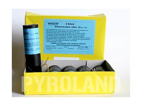 Jetzt Bühnenfontäne, silber. 5m x 20s, 5 Stück ab 129.99€ bestellen