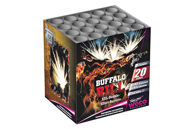 Jetzt Buffalo Bill 20-Schuss-Feuerwerk-Batterie ab 18.99€ bestellen