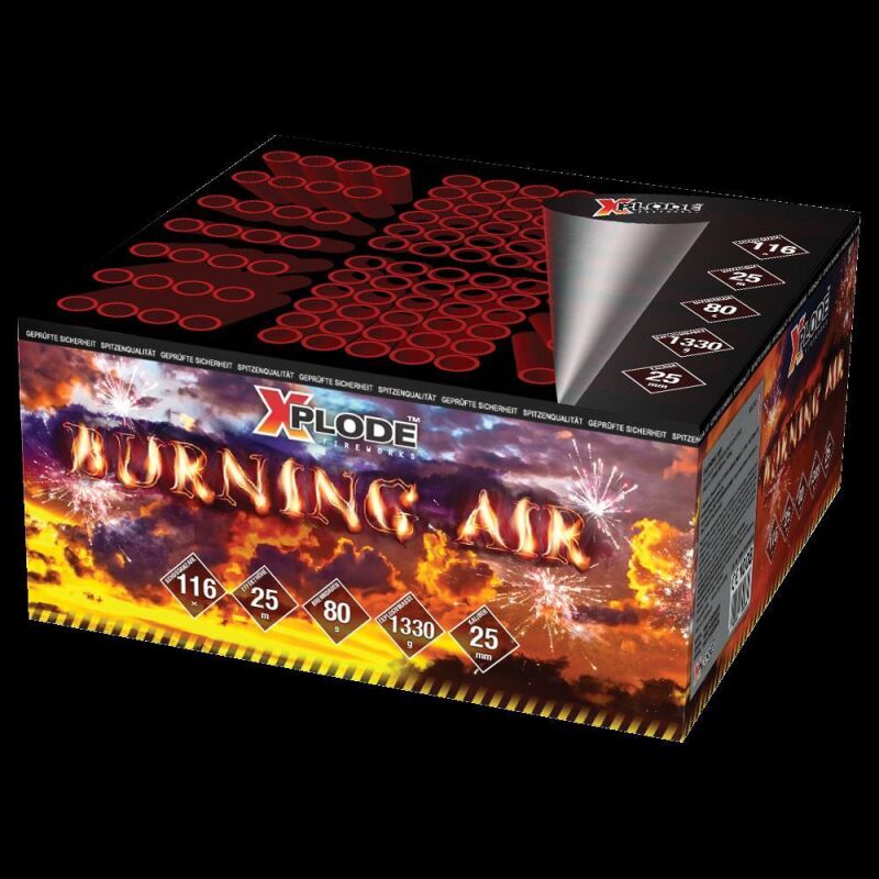 Jetzt Burning Air 116-Schuss-Feuerwerkverbund ab 99.99€ bestellen