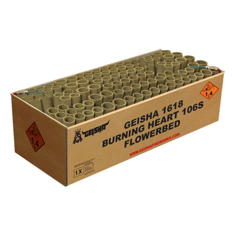 Jetzt Burning Heart 106-Schuss-Feuerwerkverbund ab 104.99€ bestellen