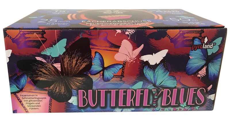 Jetzt Butterfly Blues 32-Schuss-Feuerwerk-Batterie ab 69.99€ bestellen