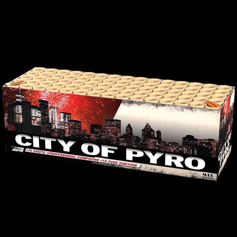 Jetzt City of Pyro 75-Schuss-Feuerwerksverbund ab 69.99€ bestellen