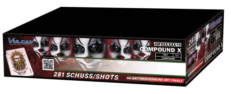 Jetzt Compound X 281-Schuss-Feuerwerkverbund ab 166.99€ bestellen