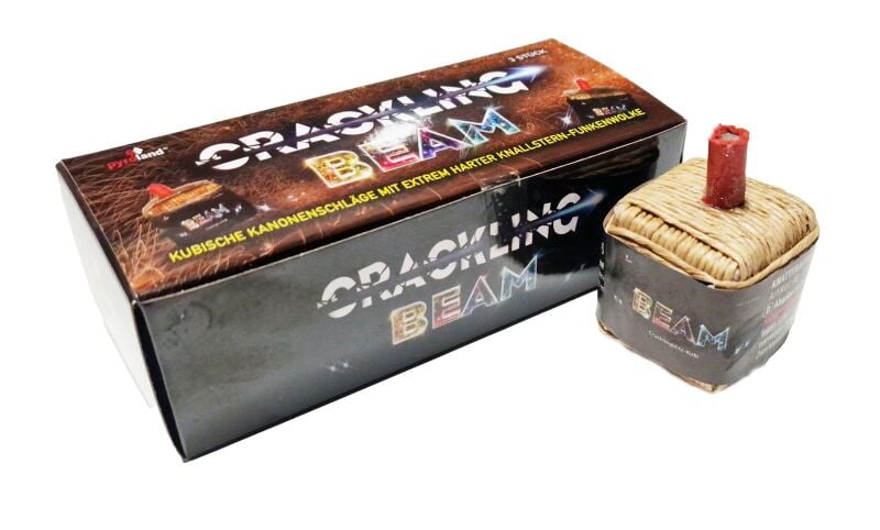 Jetzt Crackling Beam 3er Pack kubische Kanonenschläge ab 4.99€ bestellen