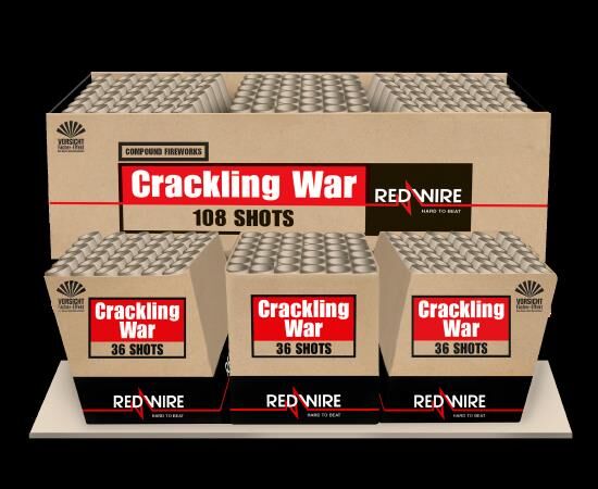 Jetzt Crackling War 108-Schuss-Feuerwerkverbund (Stahlkäfig) ab 149€ bestellen