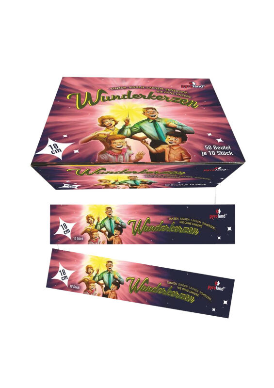 Jetzt Display Wunderkerzen 18cm 500 Stück ab 24.99€ bestellen