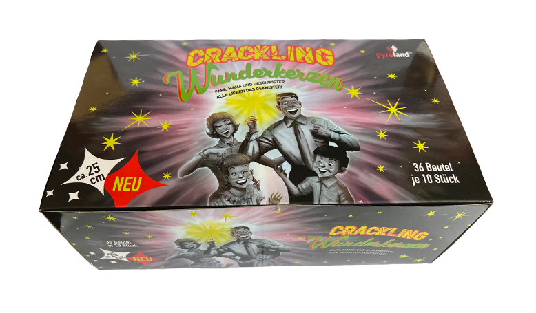 Jetzt Display Wunderkerzen Crackling 25cm 360 Stück ab 24.99€ bestellen