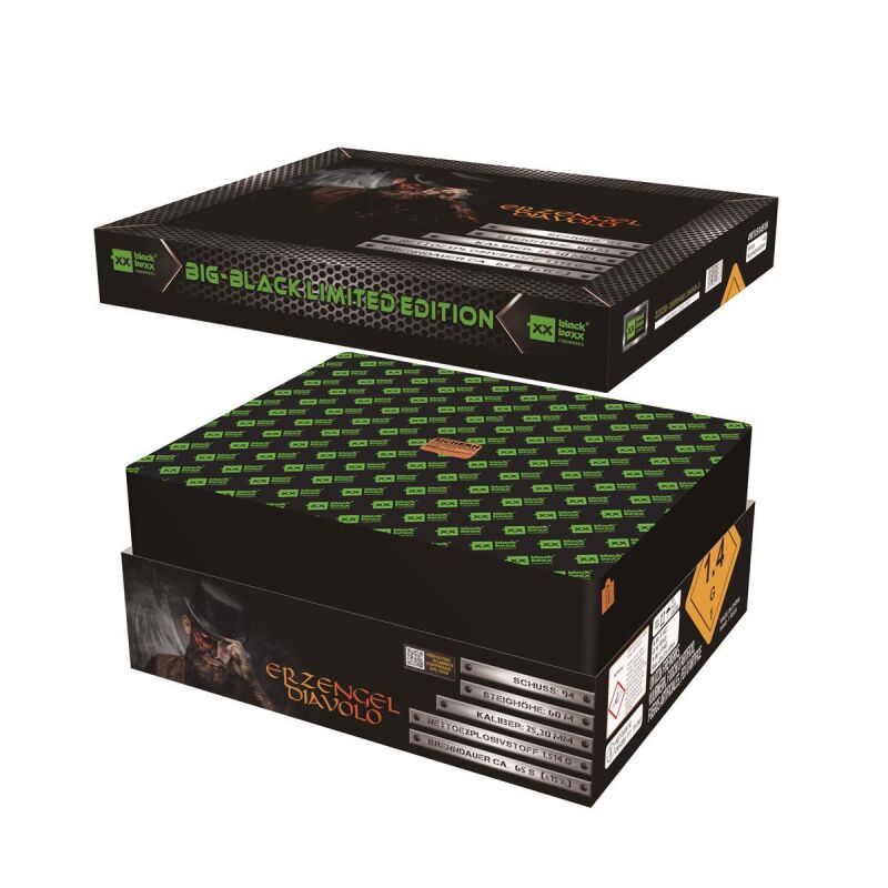 Jetzt Erzengel Diavolo 94-Schuss-Feuerwerkverbund ab 234.99€ bestellen