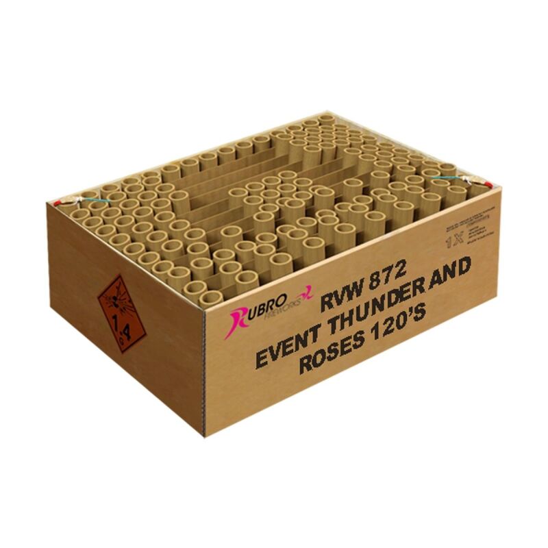 Jetzt Event Thunder and Roses 120-Schuss-Feuerwerkverbund ab 129.99€ bestellen