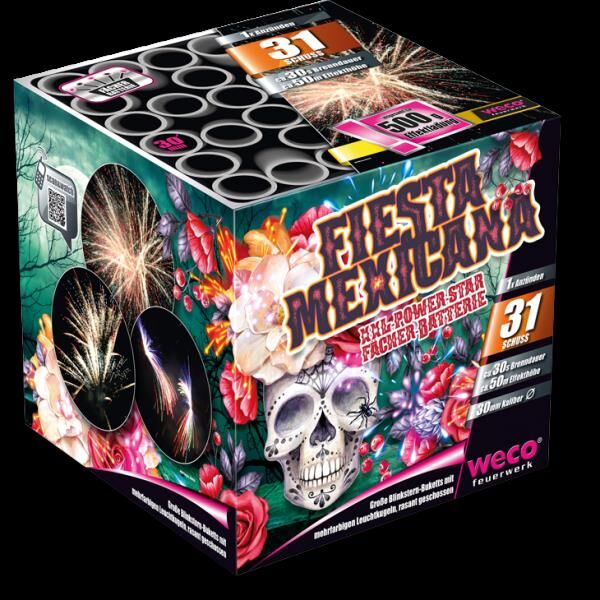Jetzt Fiesta Mexicana 31-Schuss-Feuerwerk-Batterie ab 29.99€ bestellen