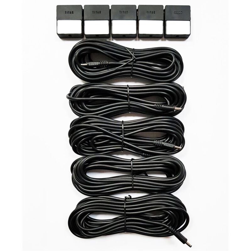 FireFly Kabel mit Clips 5m, 5er Beutel by Intermedia