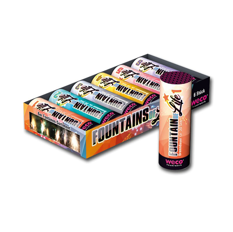 Jetzt Fountains of Life 6er Fontänen-Sortiment ab 13.99€ bestellen