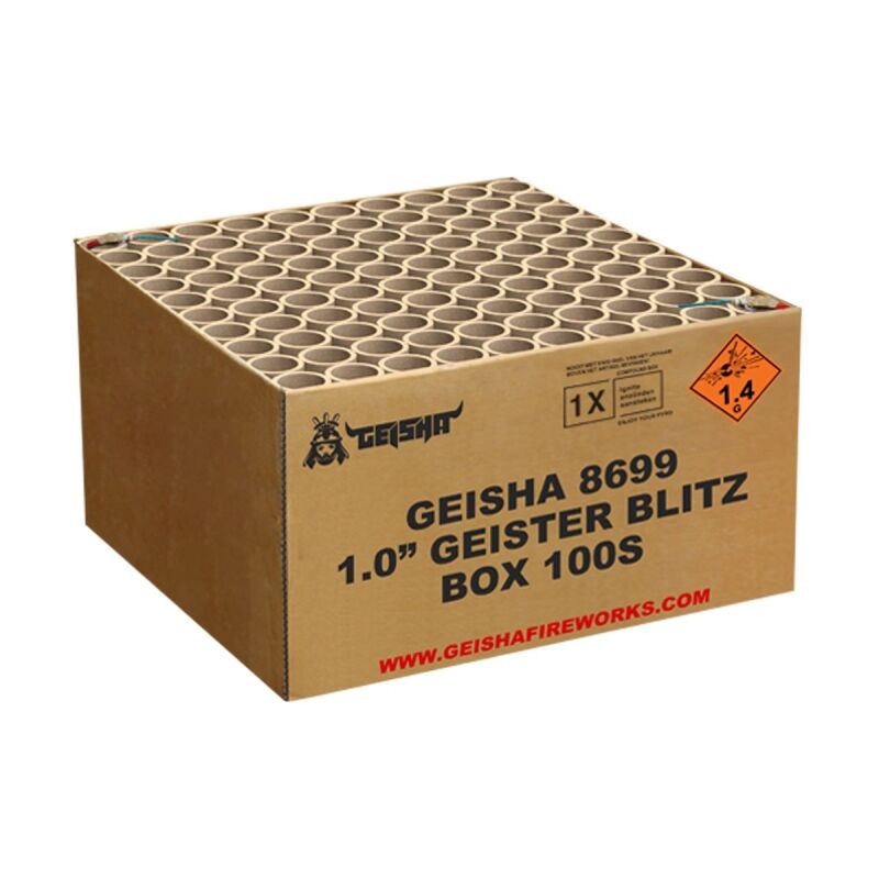 Jetzt Geisterblitz 100-Schuss-Feuerwerkverbund (Stahlkäfig) ab 94.99€ bestellen