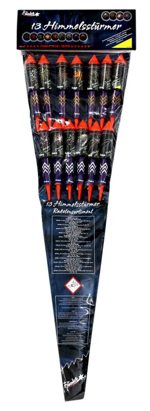 Jetzt Himmelsstürmer 13-teiliges Feuerwerk-Raketensortiment ab 46.99€ bestellen