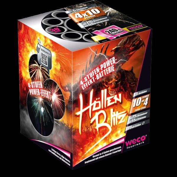 Jetzt Höllenblitz 10-Schuss-Feuerwerk-Batterie ab 22.99€ bestellen