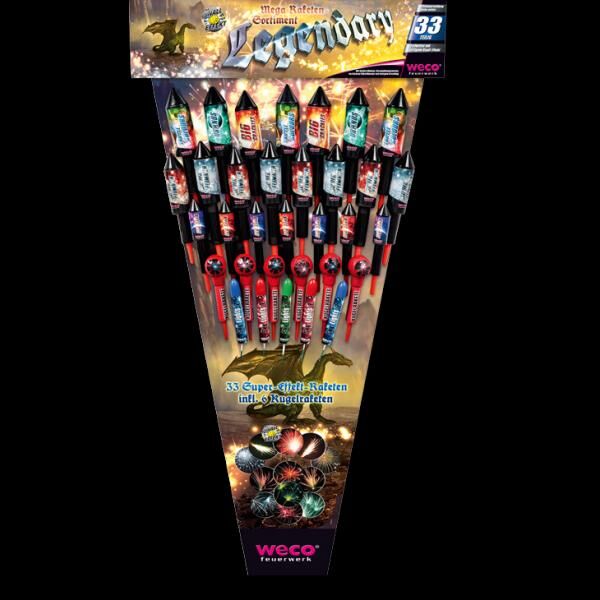 Jetzt Legendary 33-teiliges Raketensortiment ab 40.99€ bestellen