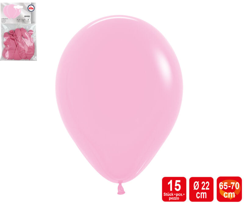 Luftballons, rosa 15 Stk. by Intermedia