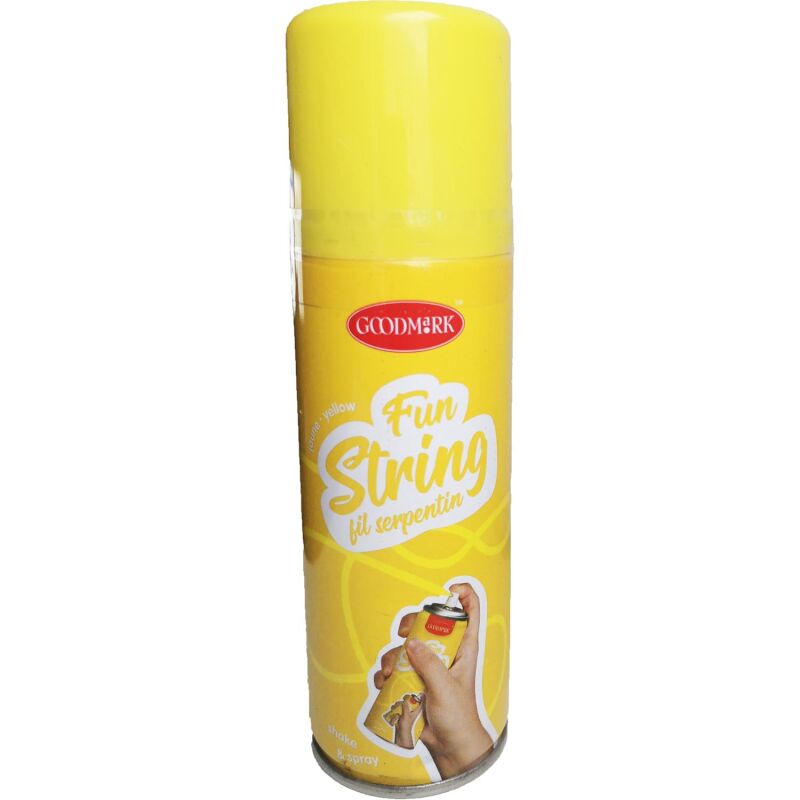 Jetzt Luftschlangen-Spray, 1 Dose Gelb ab 5.99€ bestellen