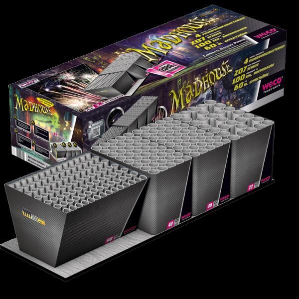 Jetzt Madhouse 200-Schuss-Feuerwerkverbund ab 209.99€ bestellen