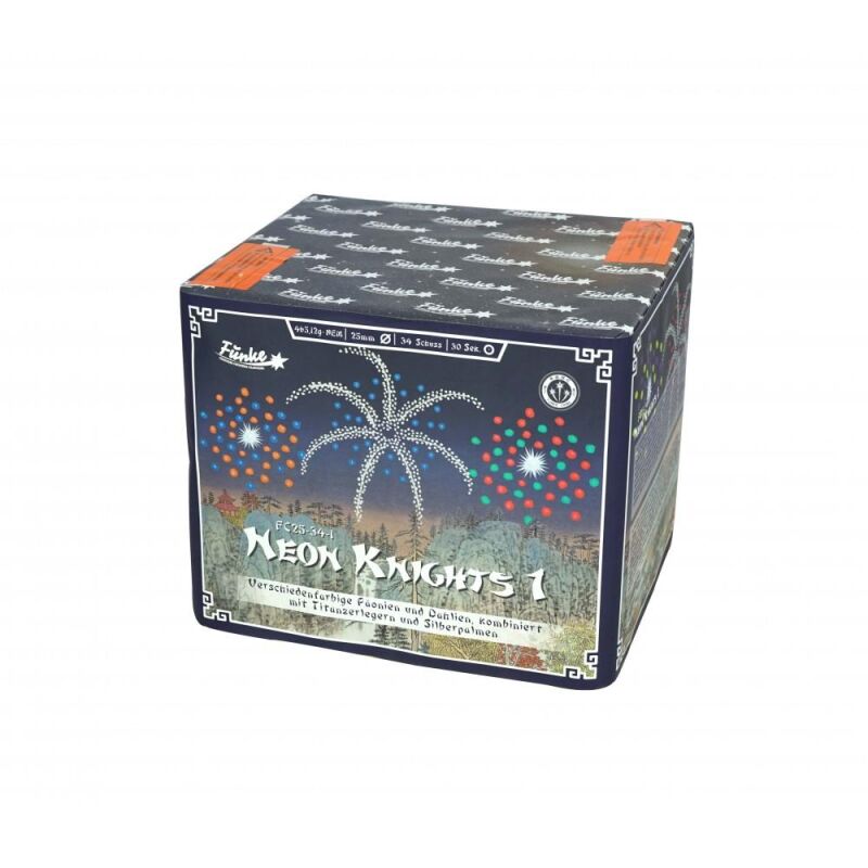 Jetzt Neon Knights 1 34-Schuss-Feuerwerk-Batterie ab 42.99€ bestellen