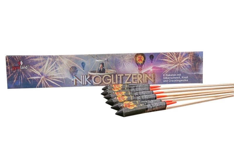 Jetzt NIKOGLITZERIN 6-teiliges Raketen-Sortiment ab 14.99€ bestellen