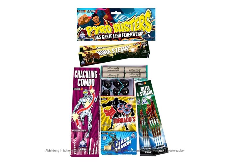 Jetzt Pyro Buster 56-teiliges-Jugendfsortiment ab 14.99€ bestellen