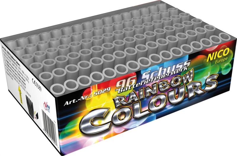 Jetzt Rainbow Colours 96-Schuss-Feuerwerk-Batterie ab 24.99€ bestellen
