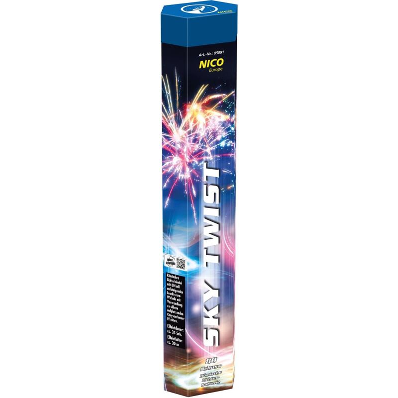 Jetzt Sky Twist 80-Schuss-Römische-Lichterbatterie ab 22.99€ bestellen