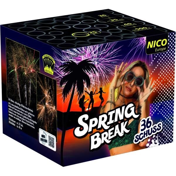 Jetzt Spring Break 36 Schuss-Feuerwerk-Batterie ab 53.99€ bestellen