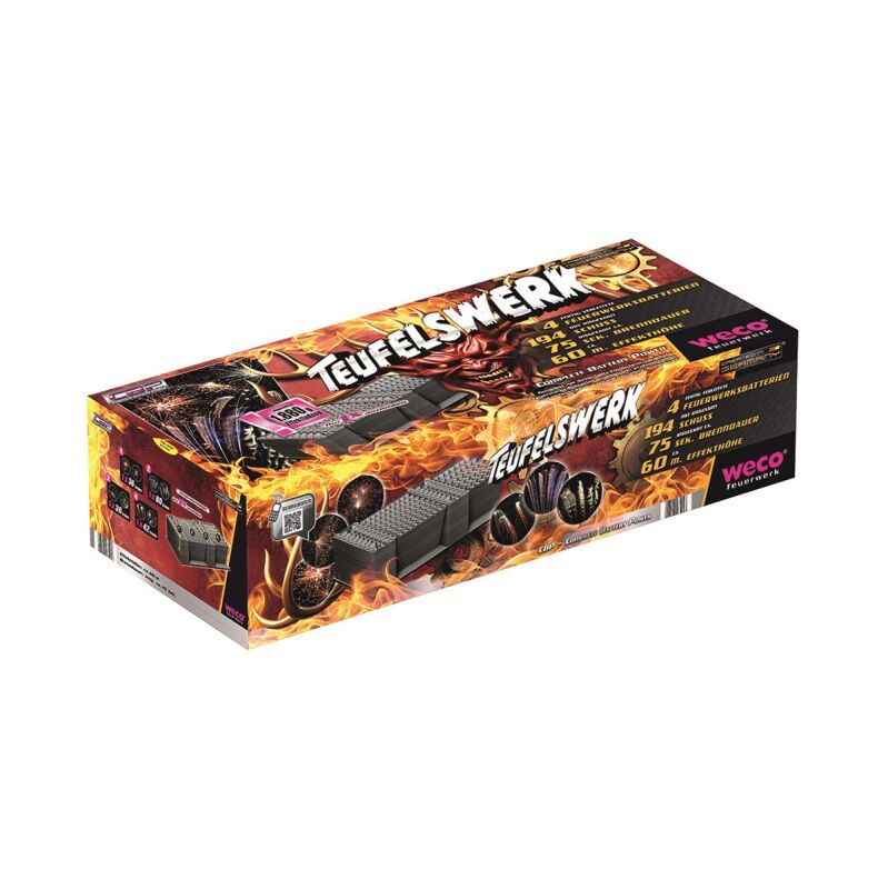 Jetzt Teufelswerk 194-Schuss-Feuerwerkverbund ab 230.99€ bestellen