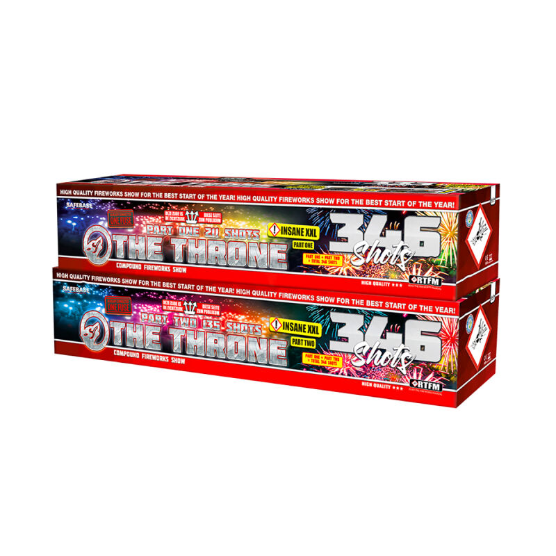 Jetzt The Throne 346-Schuss-Feuerwerkverbund (Double Compound - Stahlkäfig) ab 399.99€ bestellen