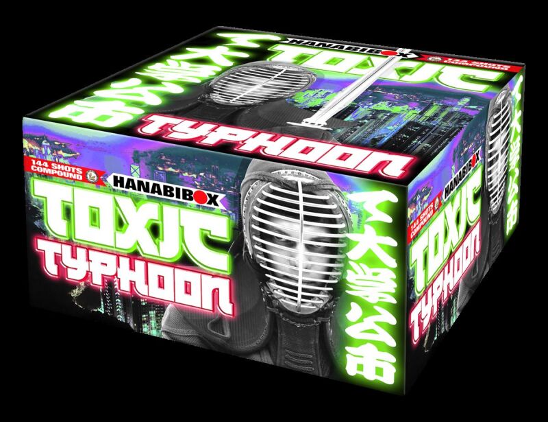Jetzt Toxic Typhoon 144 Schuss-Feuerwerkverbund ab 124.99€ bestellen