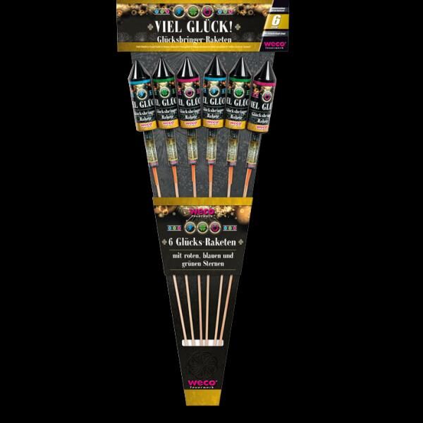 Jetzt Viel Glück! 6-teiliges Raketen-Sortiment ab 16.99€ bestellen