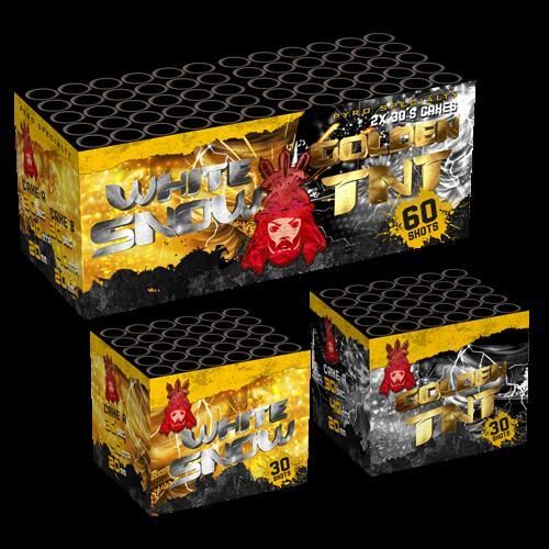 Jetzt White Snow & Golden TNT 60-Schuss-Feuerwerk-Batteriesortiment 4er Pack (Stahlkäfig) ab 229.99€ bestellen