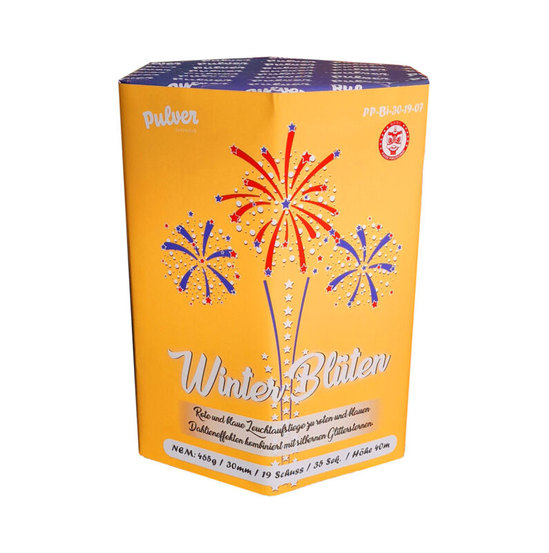 Jetzt Winter Blüten 19-Schuss-Feuerwerk-Batterie ab 34.99€ bestellen