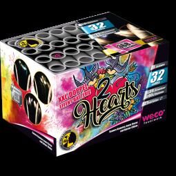 Jetzt 2 Hearts 32-Schuss-Feuerwerk-Batterie ab 34.99€ bestellen