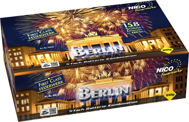 Jetzt Berlin 158-Schuss-Feuerwerkverbund ab 99.99€ bestellen