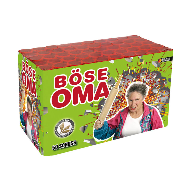 Jetzt Böse Oma 50-Schuss-Feuerwerk-Batterie ab 19.54€ bestellen