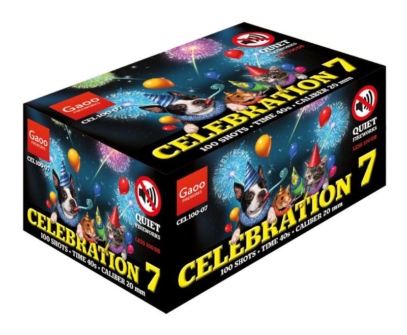 Jetzt Celebration 100-7 100-Schuss-Feuerwerk-Batterie ab 74.99€ bestellen