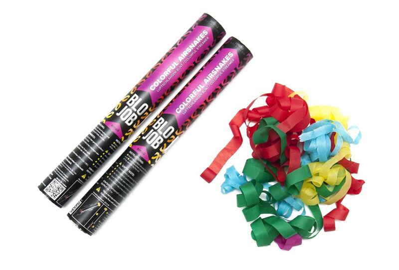 Jetzt Colorful Airsnakes small Papierstreamer bunt ab 2.99€ bestellen